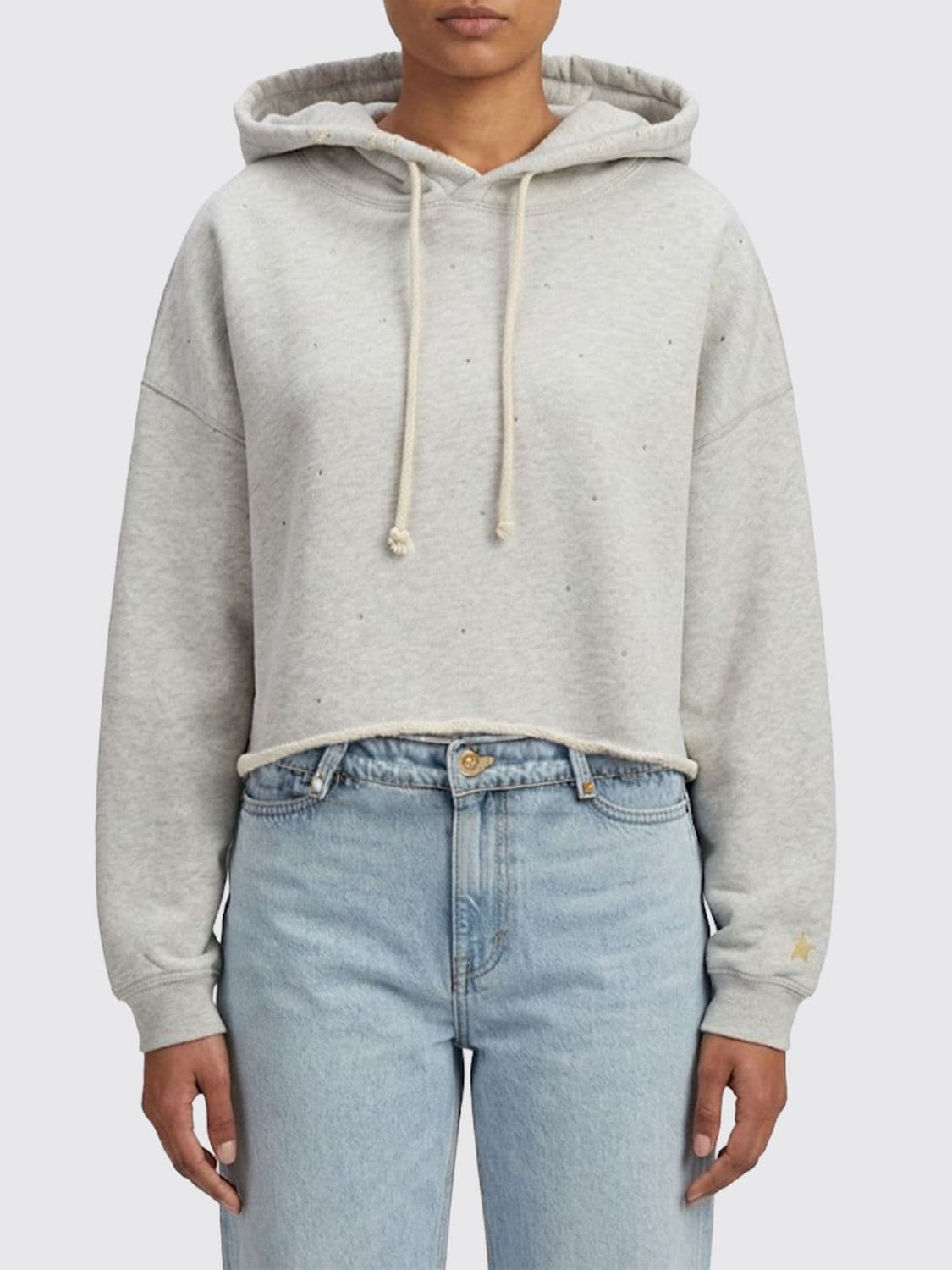 Golden Goose Sweatshirt Woman color Grey