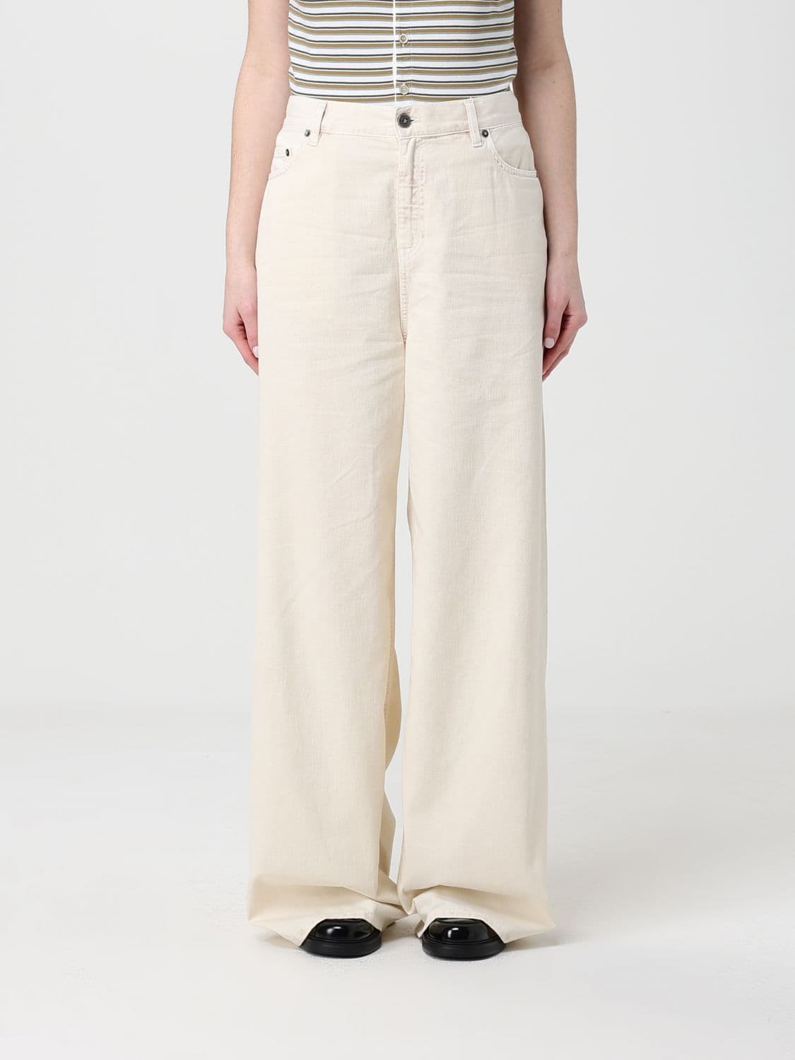 Golden Goose Jeans Woman color Yellow