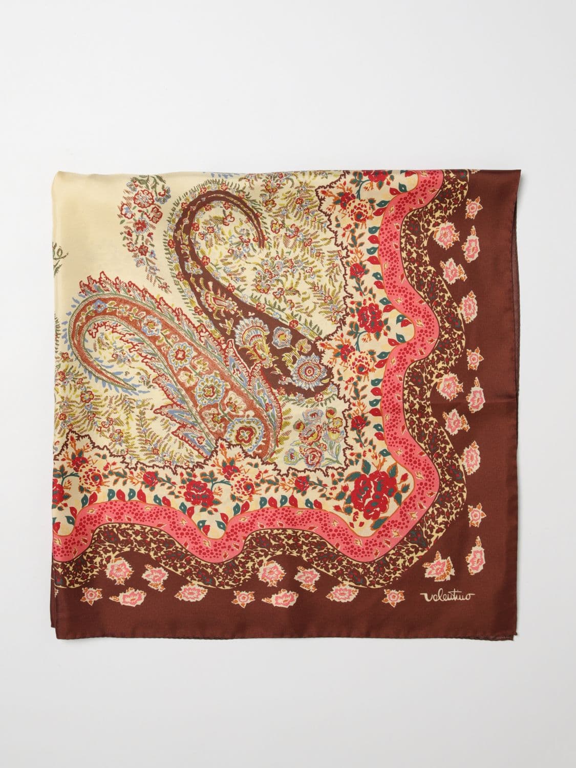 Valentino Garavani Neck Scarf Woman color Burgundy · OS