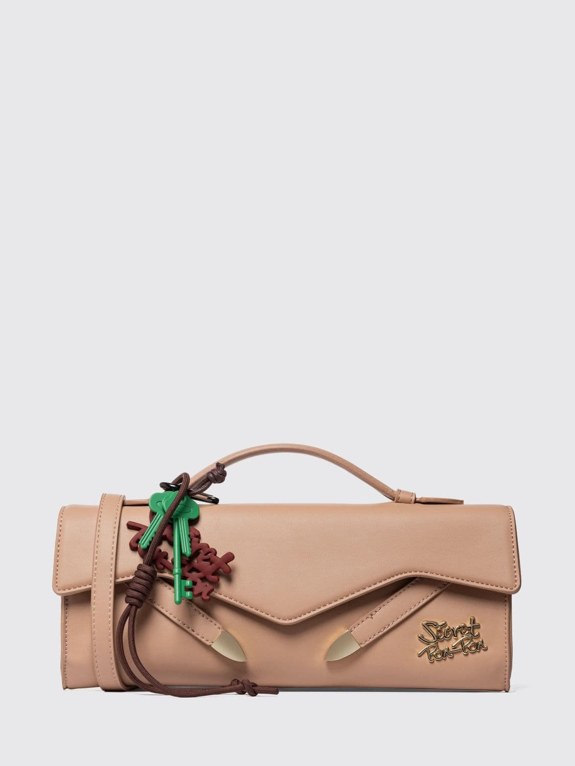 Secret Pon-Pon Clutch Woman color Leather