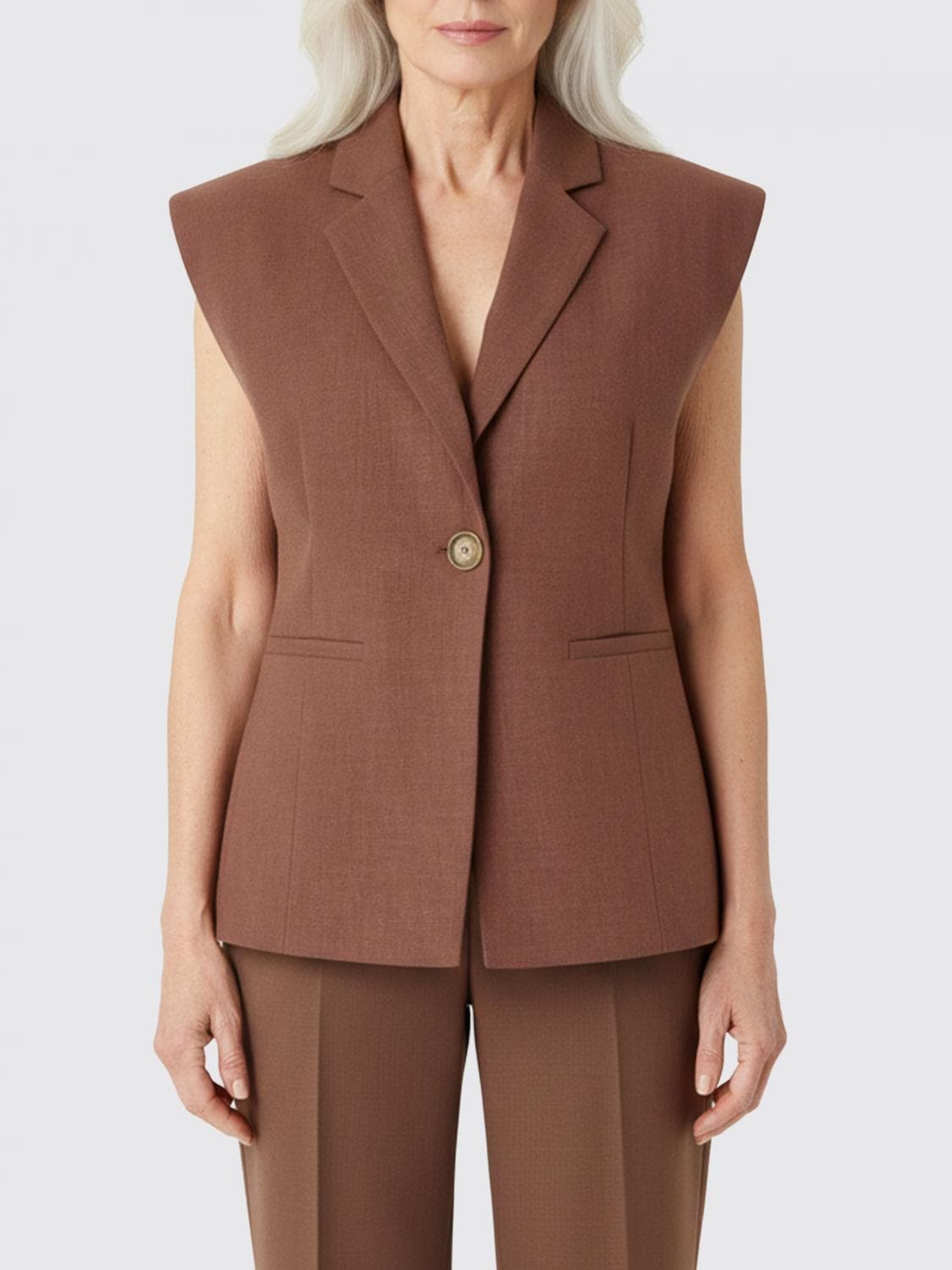 Pinko Waistcoat Woman color Brown