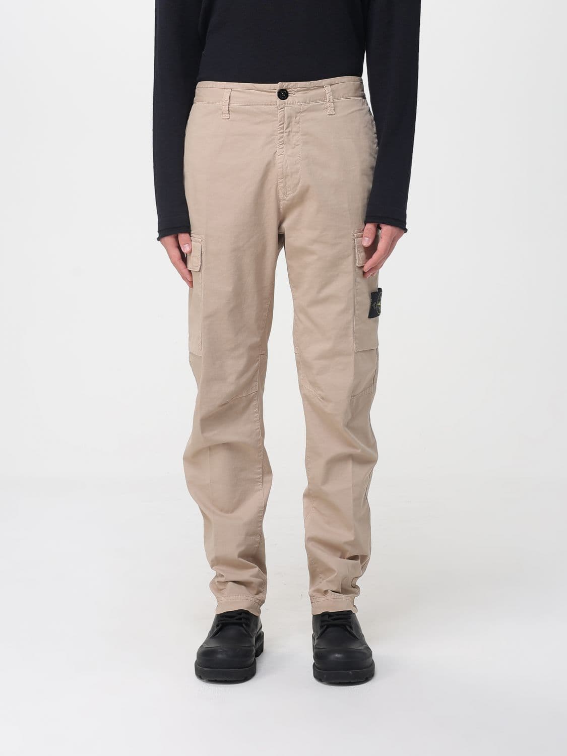 Stone Island Pants Men color Sand