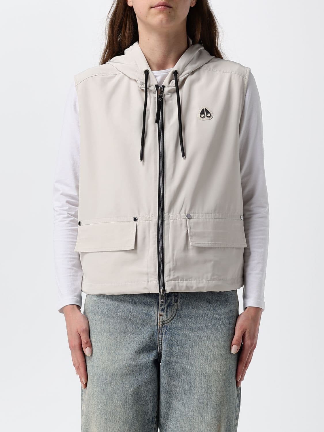 Moose Knuckles Waistcoat Woman color Beige