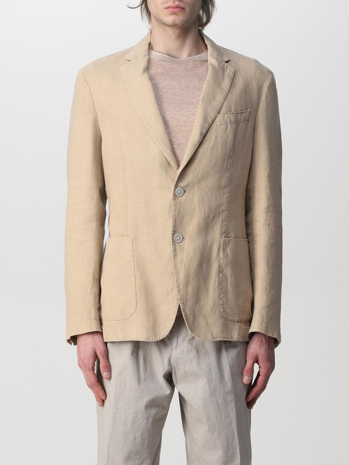 Boss Blazer Men color Beige · 56