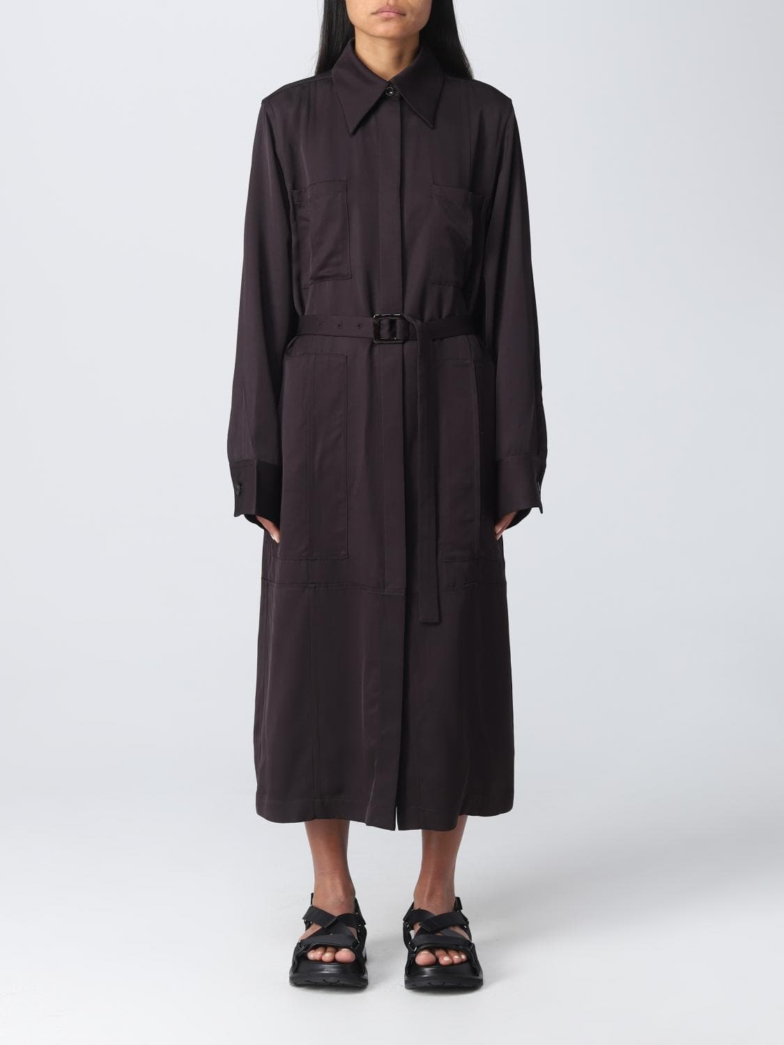 Jil Sander Dress Woman color Brown