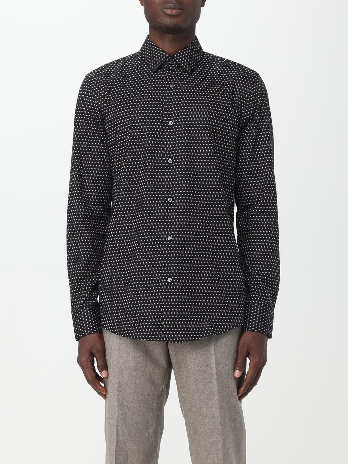Boss Shirt Men color Beige