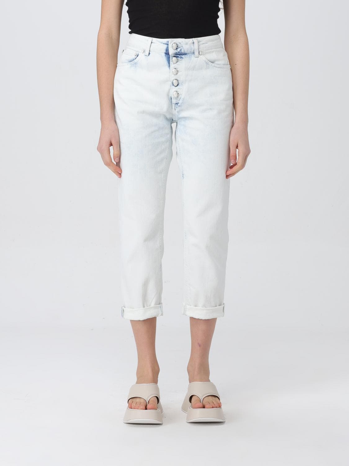 Dondup Jeans Woman color Gnawed Blue