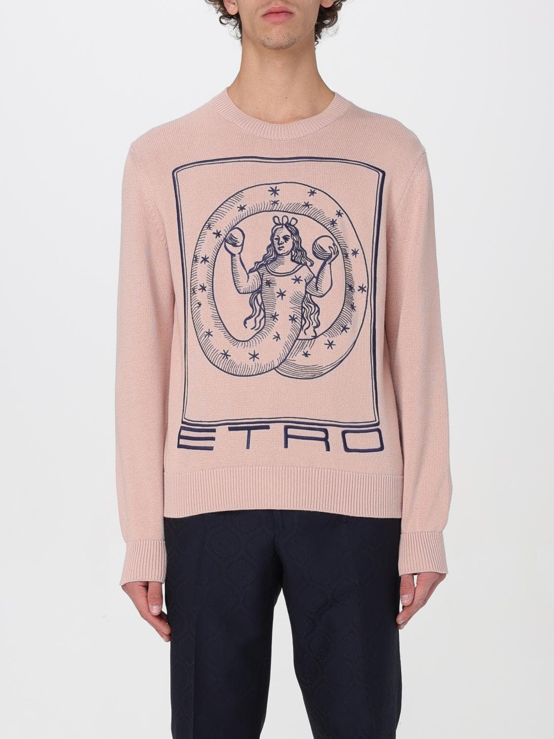 Etro Sweater Men color Pink