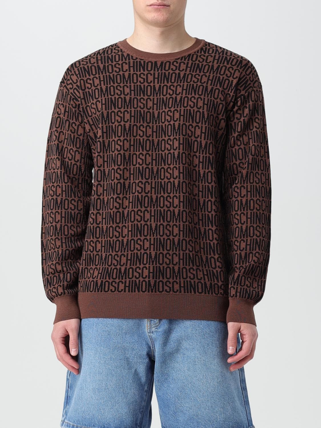 Moschino Couture Sweater Men color Brown