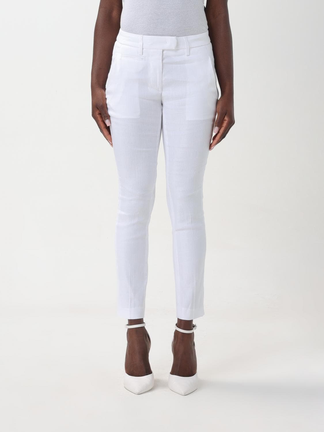 Dondup Pants Woman color White