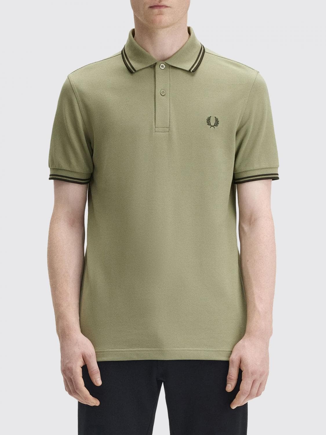Fred Perry Polo Shirt Men color Emerald
