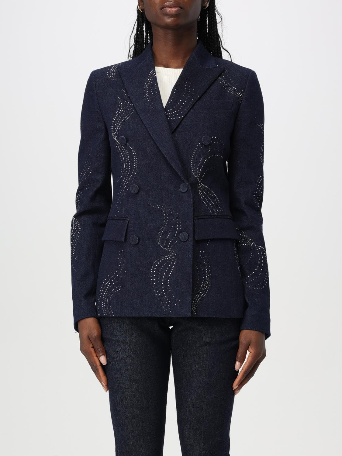 Dondup Blazer Woman color Blue