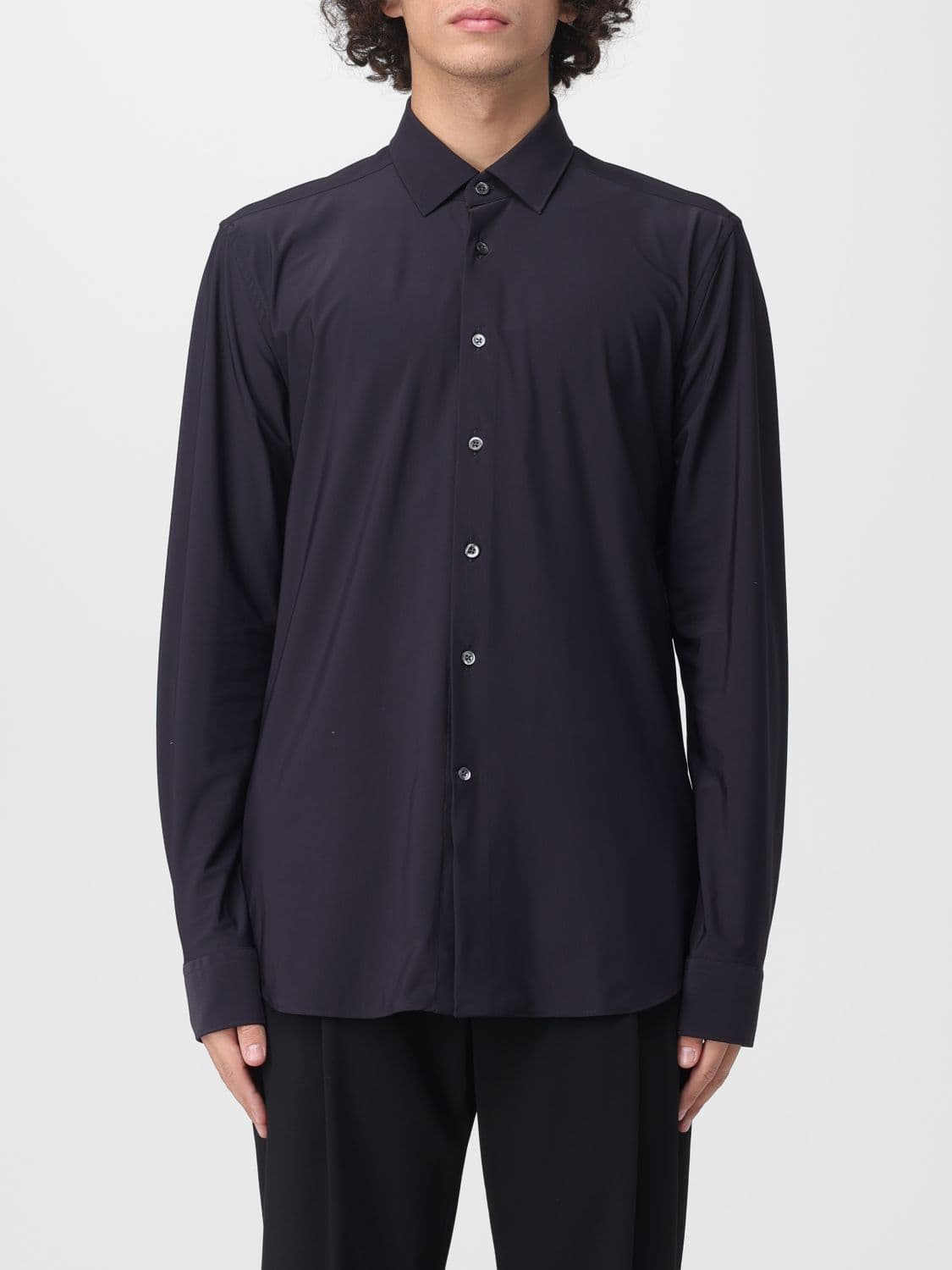 Corneliani Shirt Men color Blue
