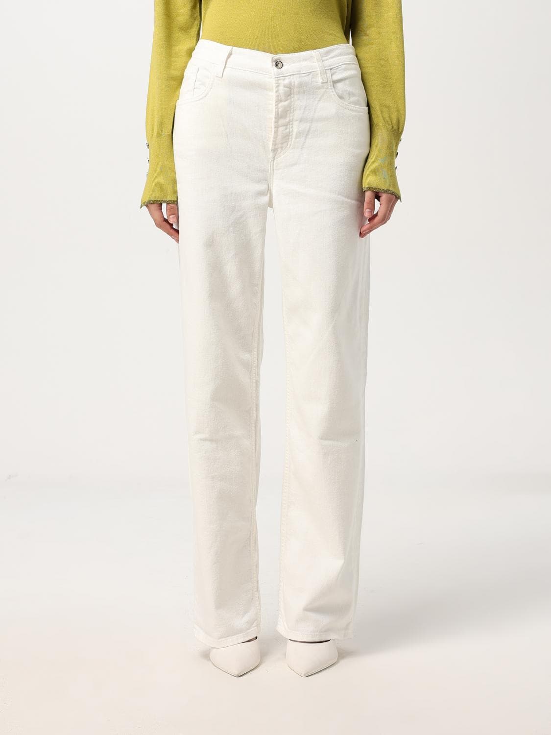 Liu Jo Pants Woman color White