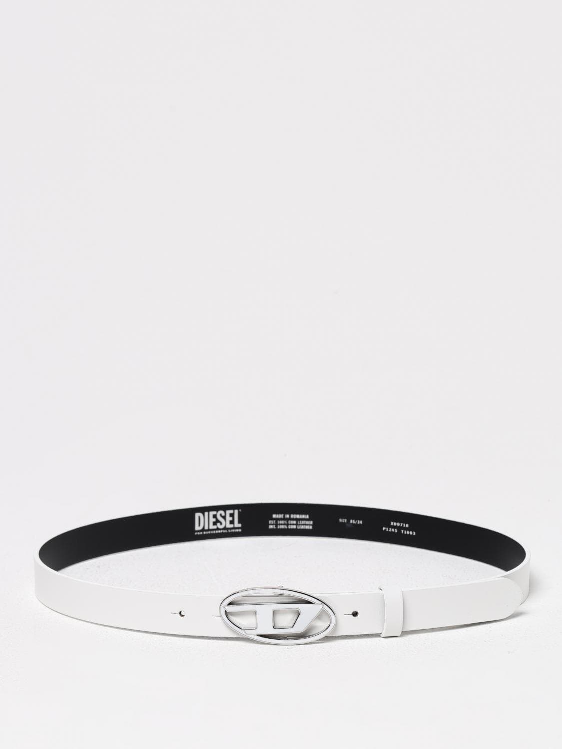 Diesel Belt Woman color White