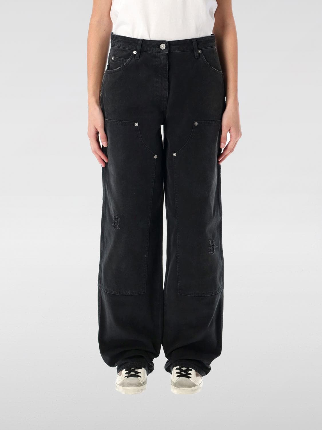 Golden Goose Jeans Woman color Black