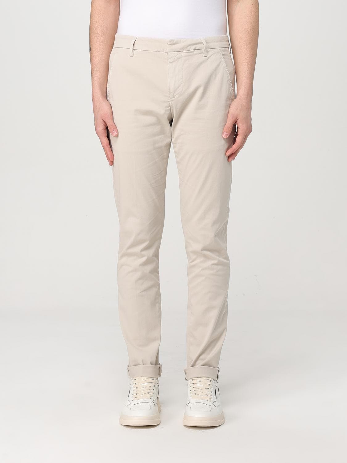 Dondup Pants Men color Cream