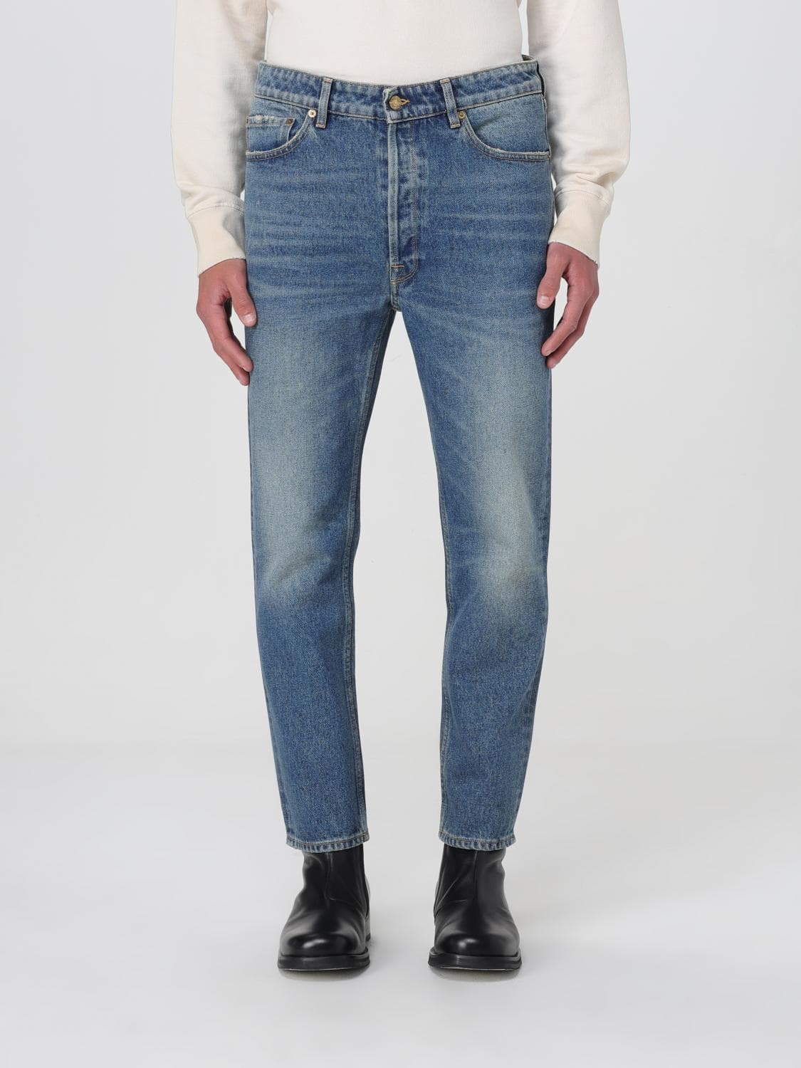 Golden Goose Jeans Men color Blue