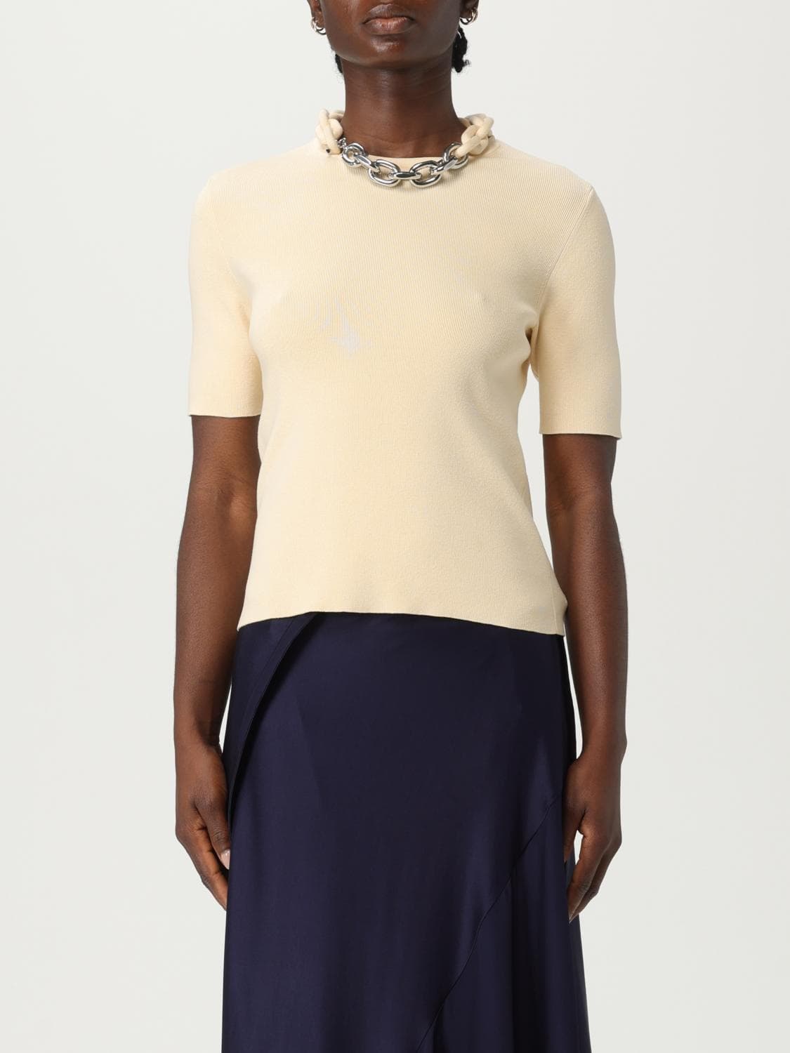 Rabanne T-Shirt Woman color Beige