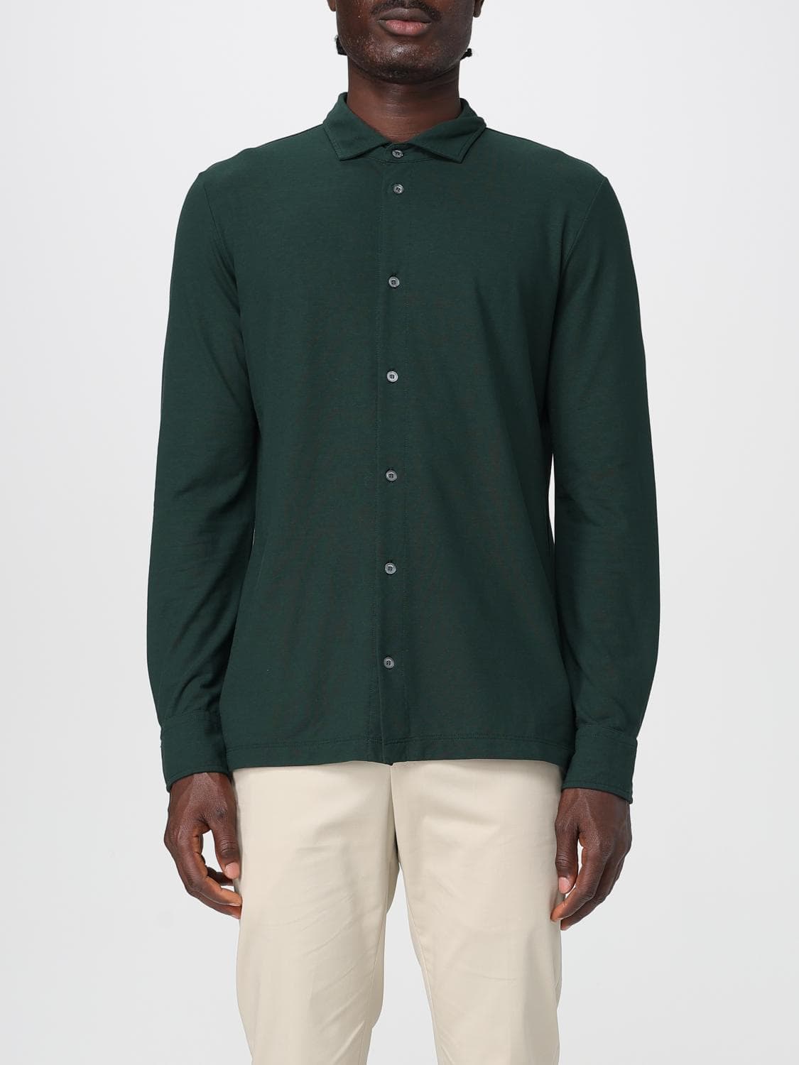 Zanone Shirt Men color Green