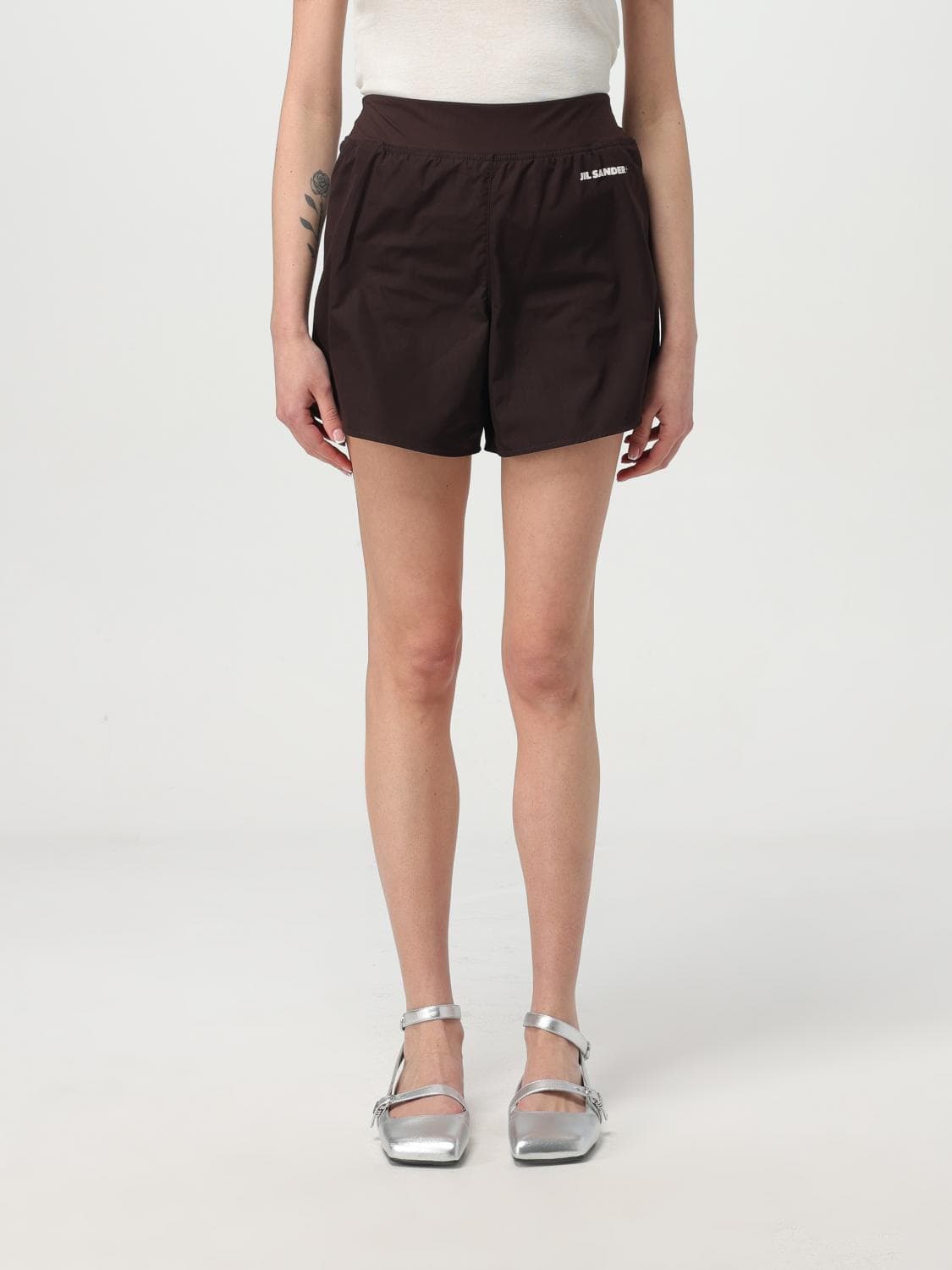 Jil Sander Shorts Woman color Brown
