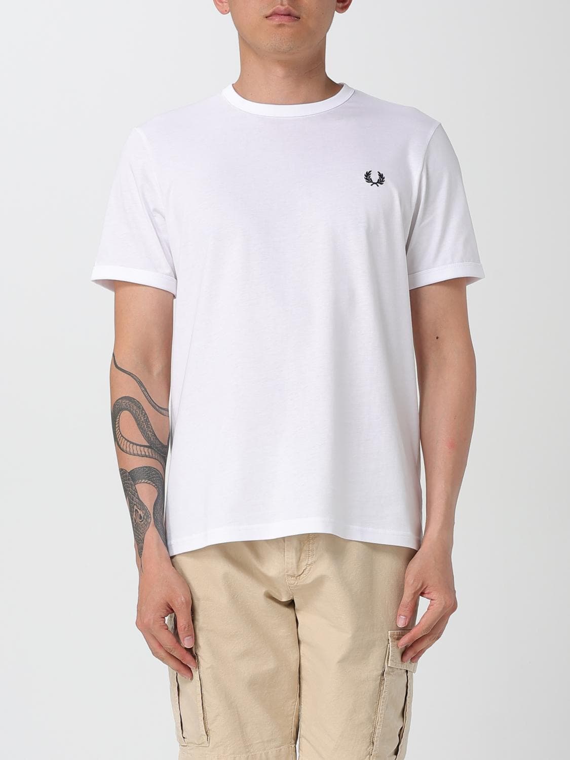 Fred Perry T-Shirt Men color White