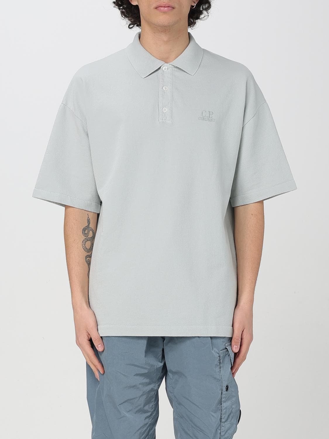 C.p. Company C. P. COMPANY Polo Shirt Men color Gnawed Blue