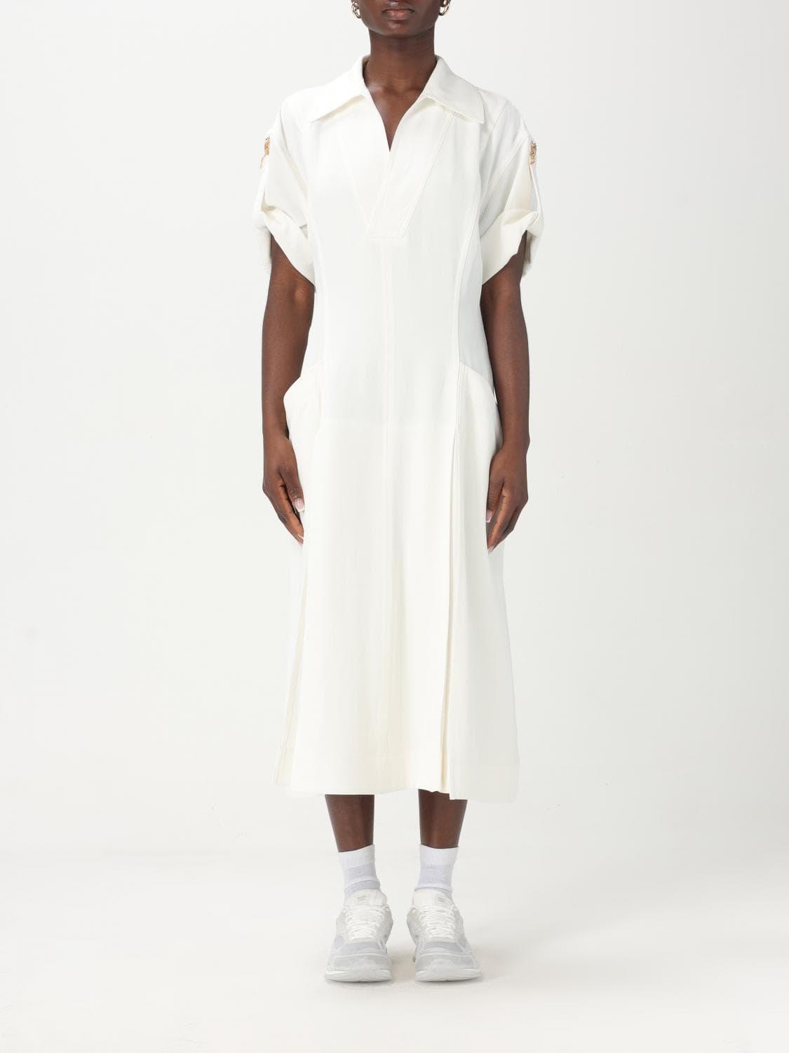 Bottega Veneta Dress Woman color White · 42