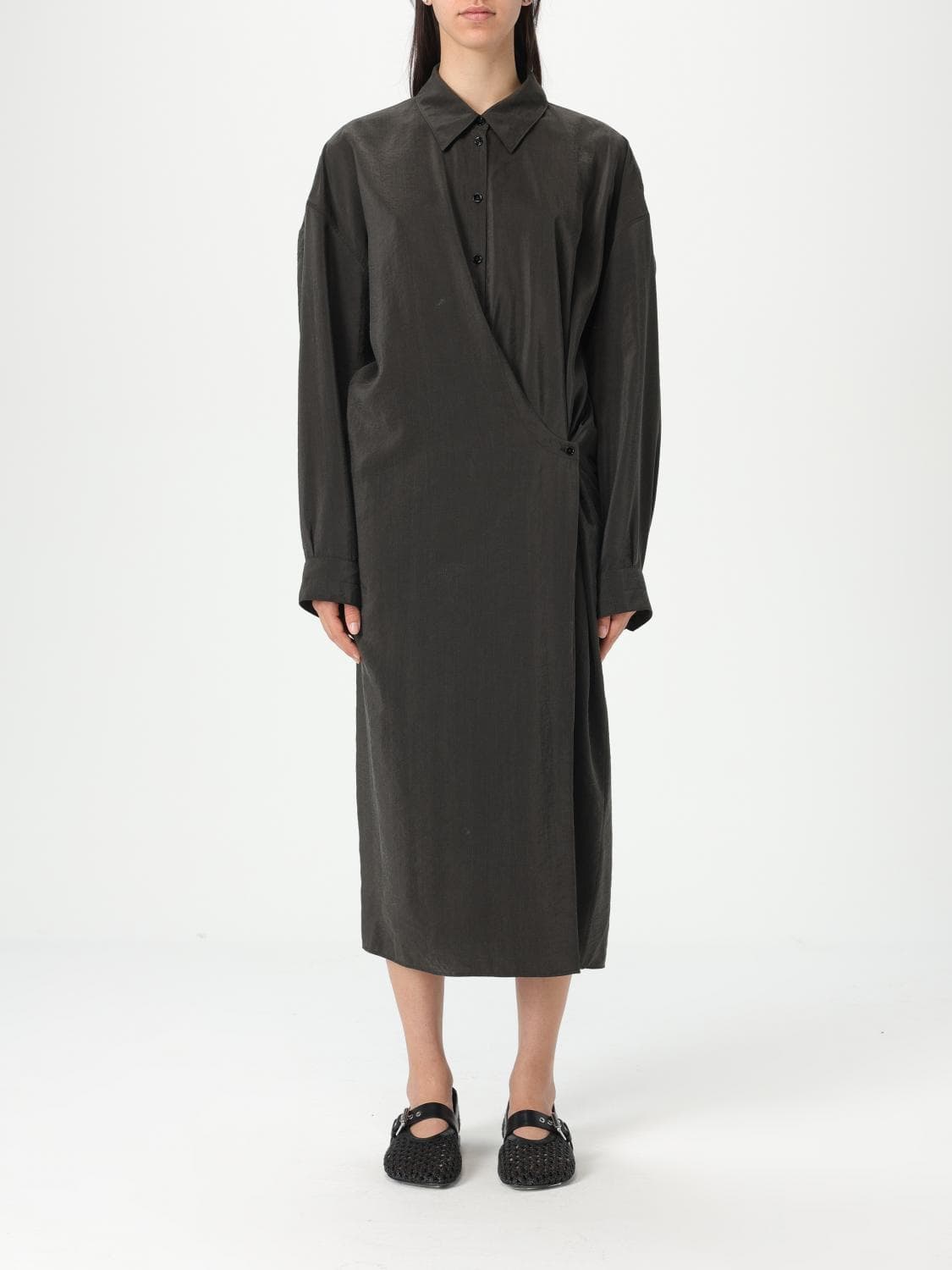 Lemaire Dress Woman color Coffee