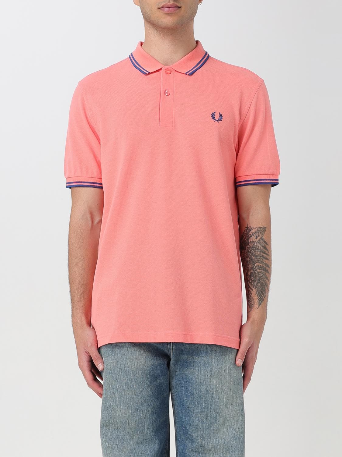 Comme Des Garçons Polo Shirt Men color Coral