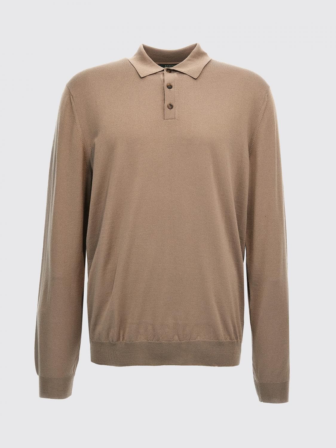 Zanone Polo Shirt Men color Camel