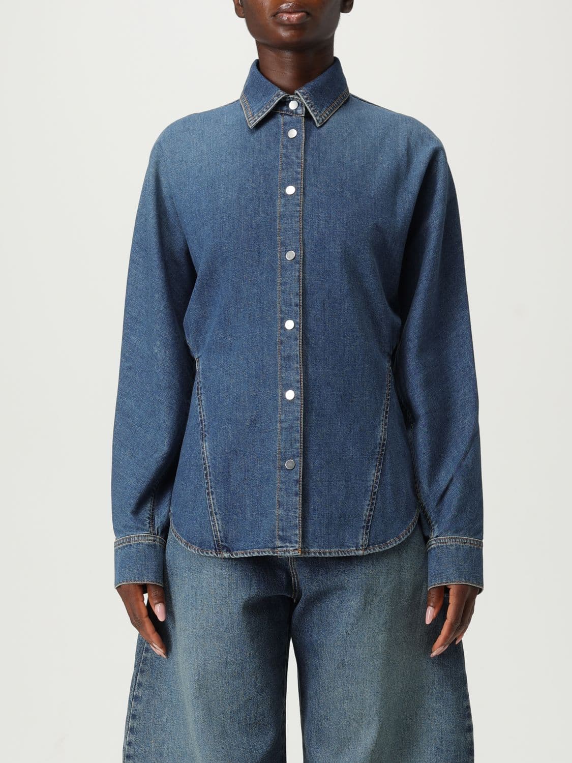 Alaïa Shirt Woman color Blue
