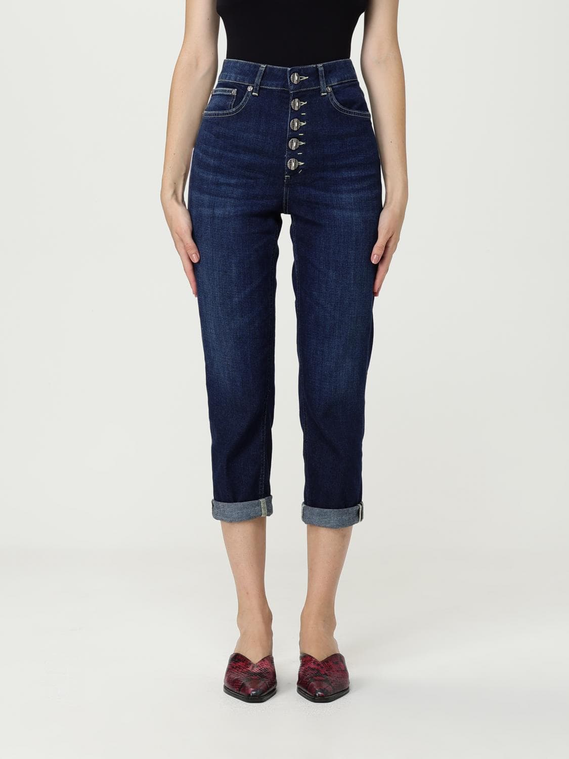 Dondup Jeans Woman color Navy
