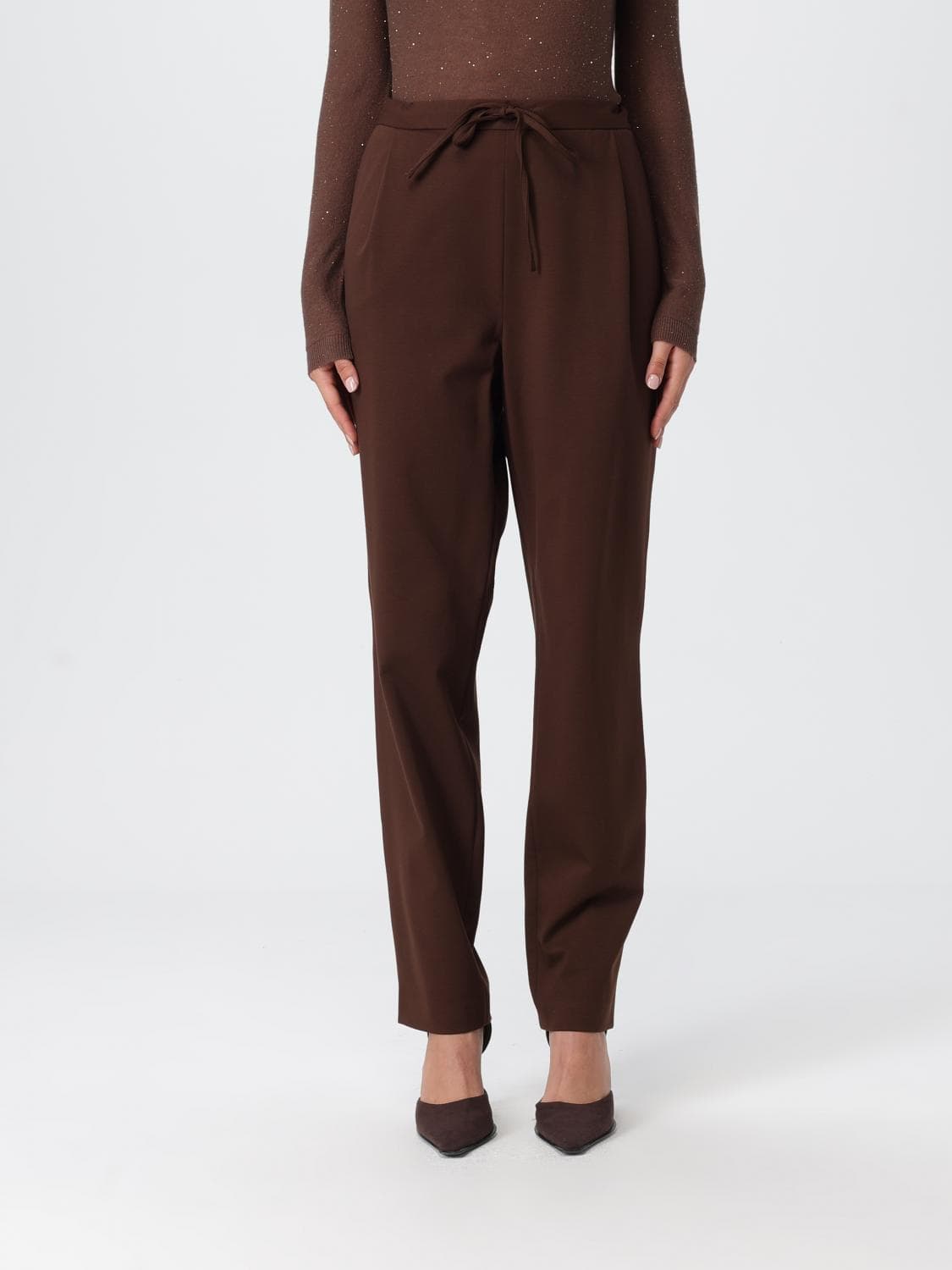 Fabiana Filippi Pants Woman color Brown