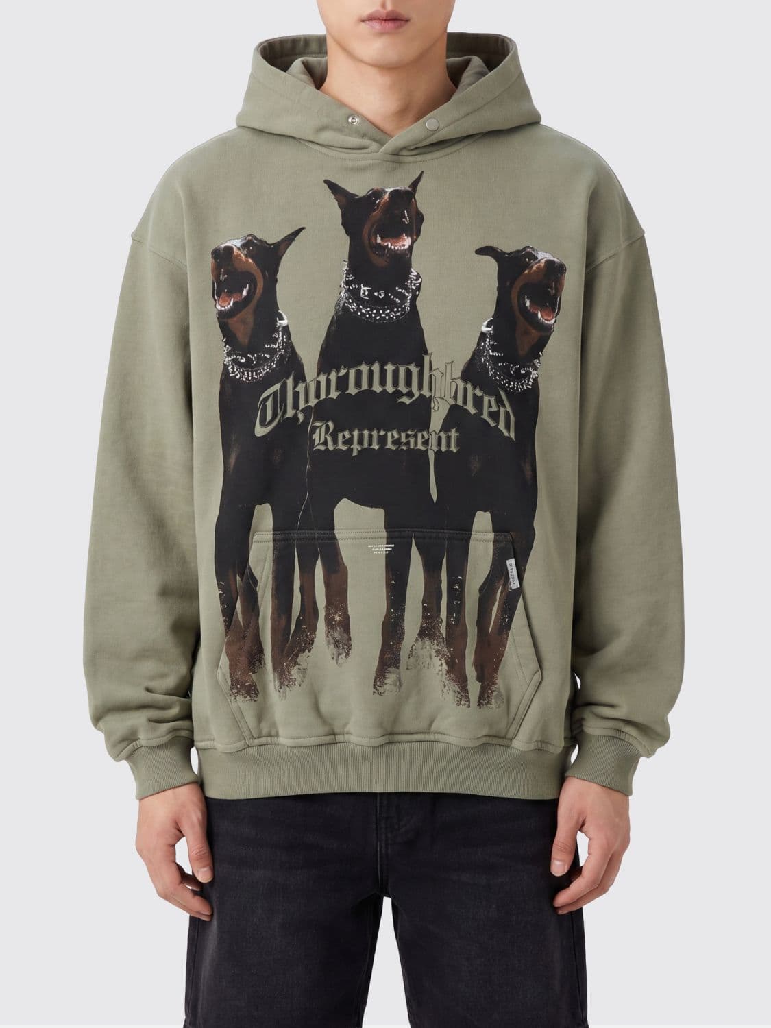 Represent Sweatshirt Men color Green