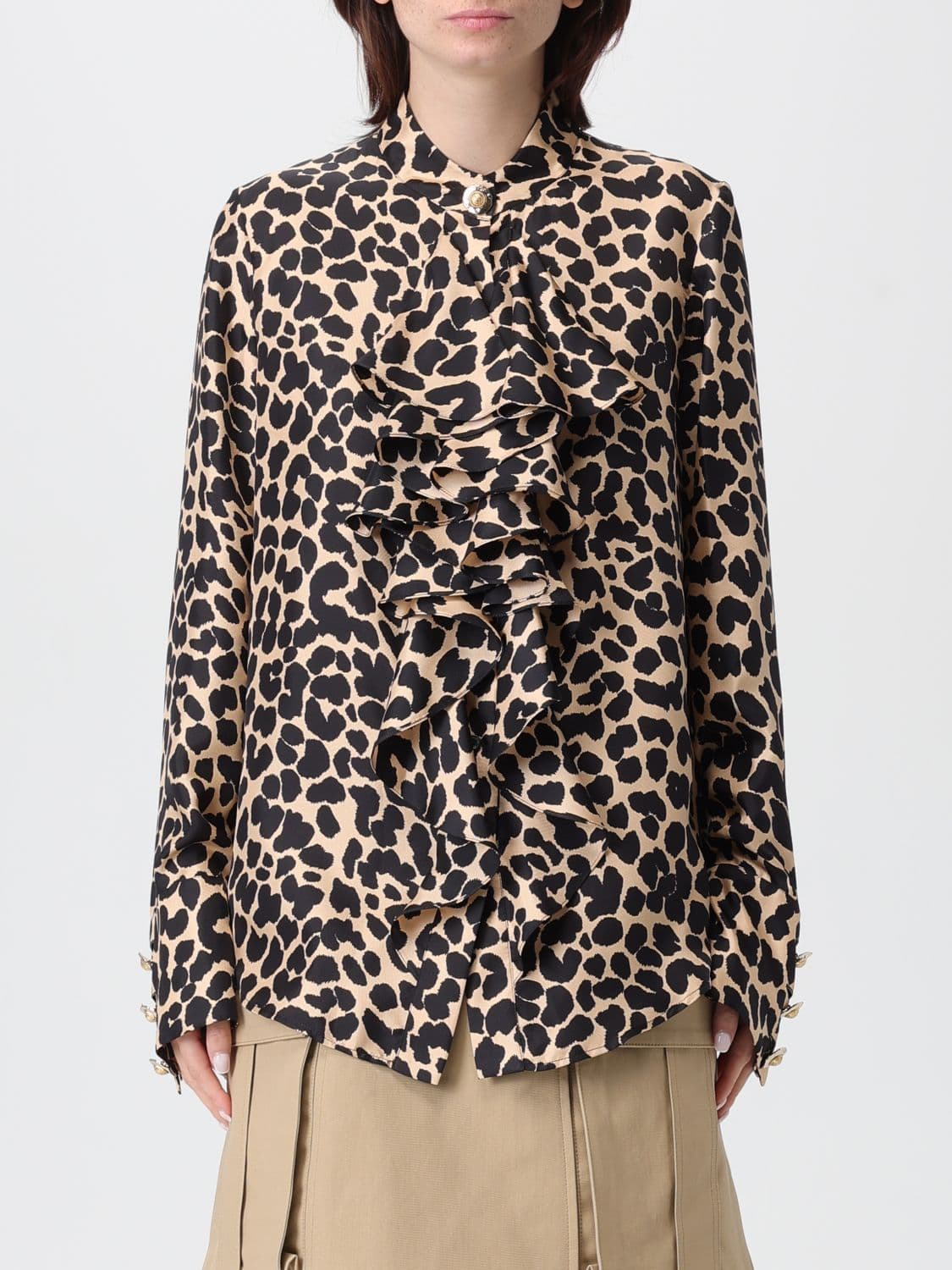 Balmain Shirt Woman color Beige