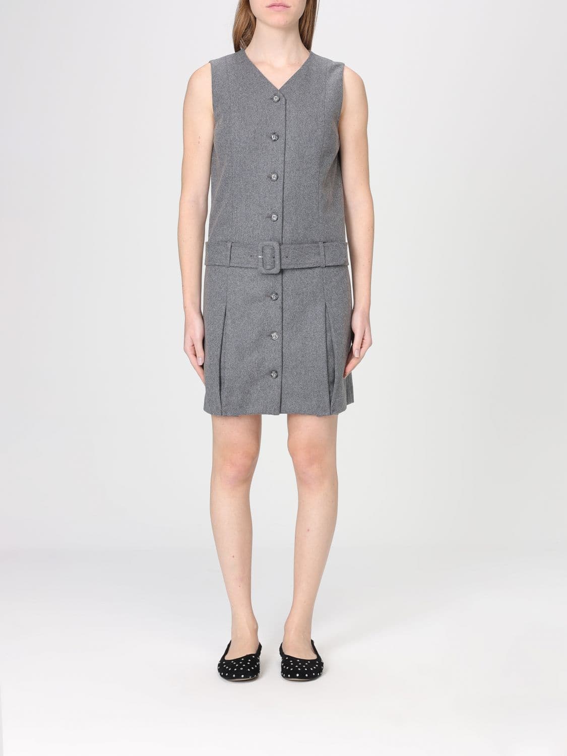 A.p.c. A. P.C. Dress Woman color Grey · 38