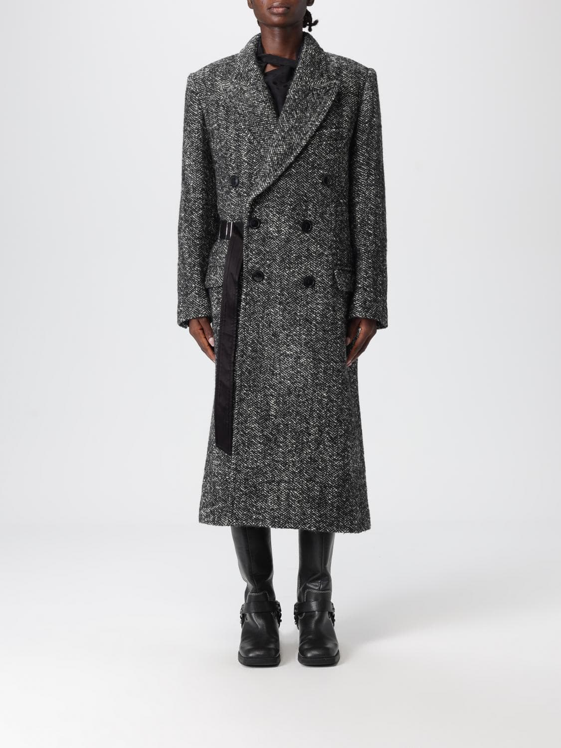 Isabel Marant Coat Woman color Grey