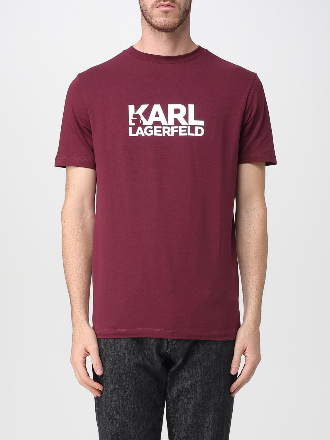 Karl Lagerfeld T-Shirt Men color Burgundy