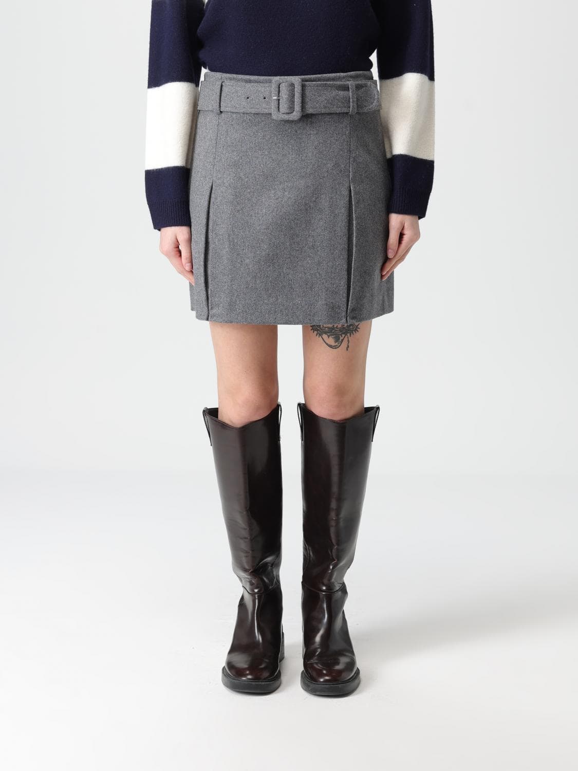A.p.c. A. P.C. Skirt Woman color Grey