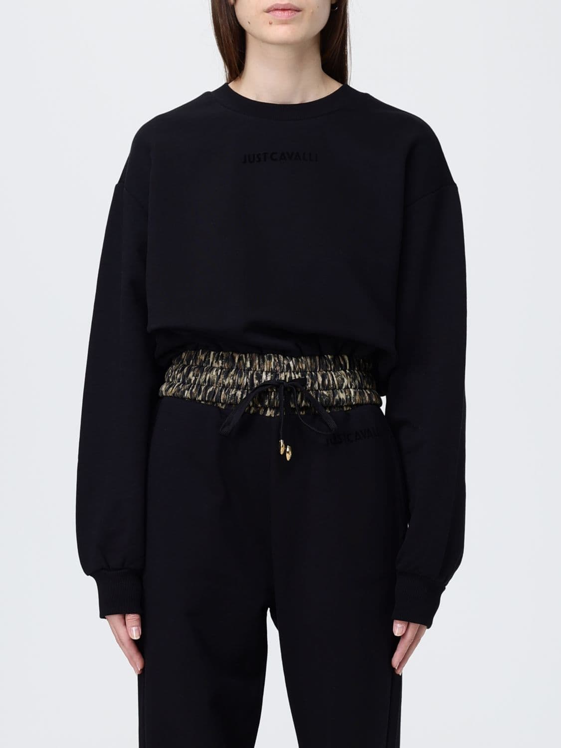 Just Cavalli Sweatshirt Woman color Green · S