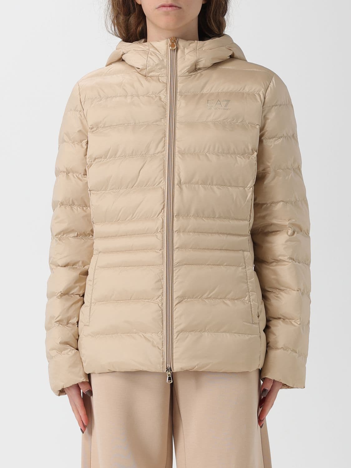 Ea7 Jacket Woman color Beige