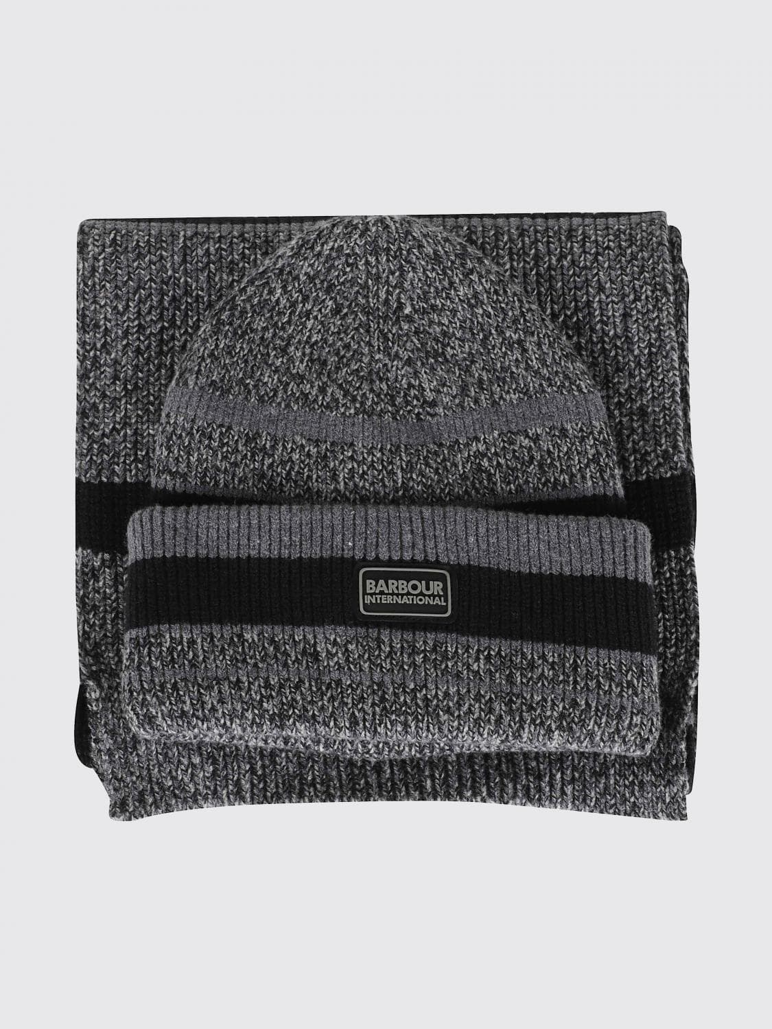 Barbour Scarf Men color Black