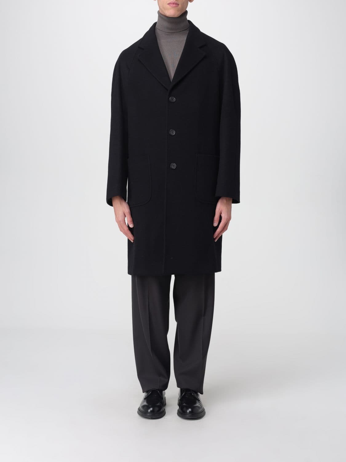 Corneliani Coat Men color Black