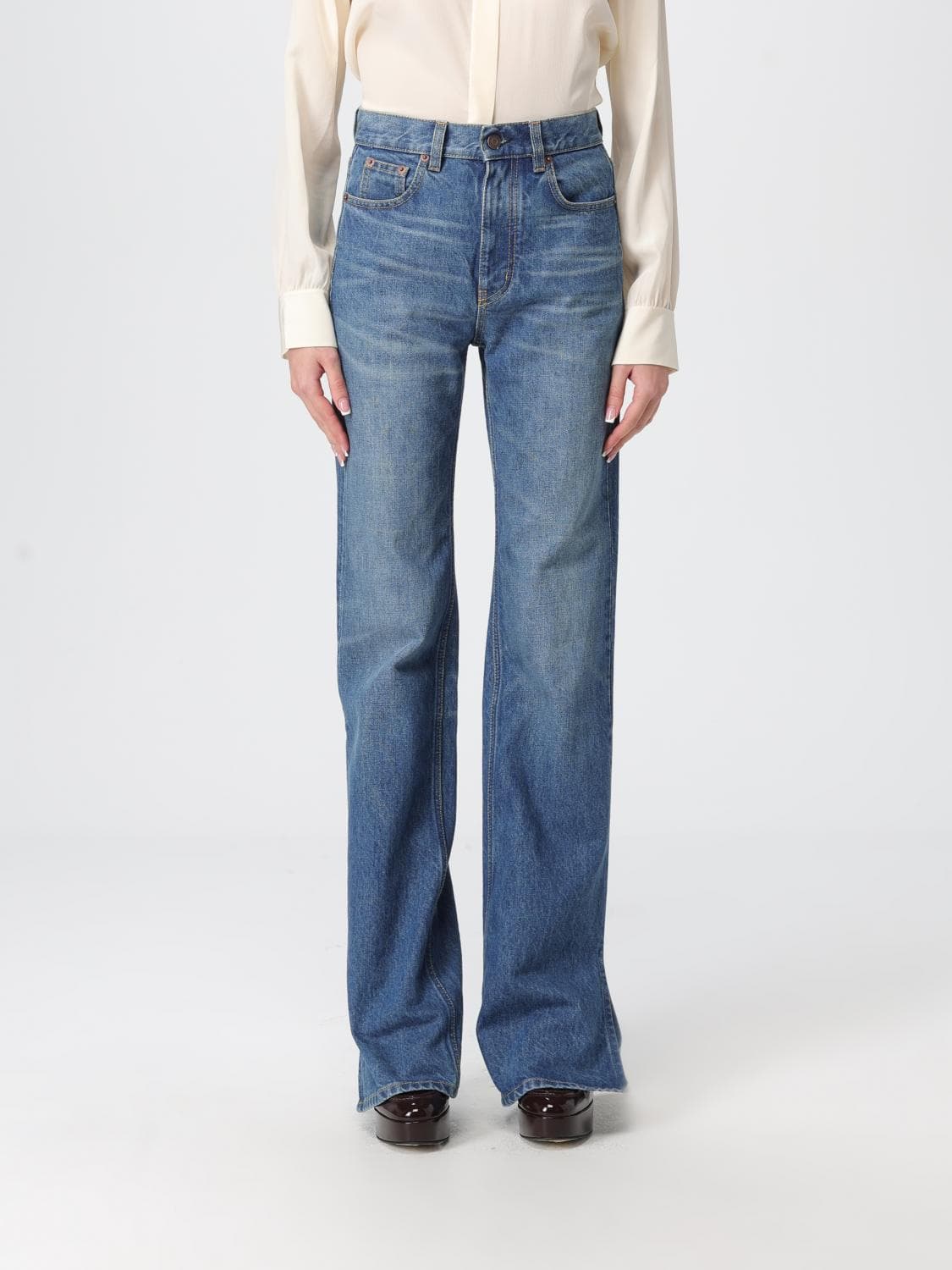 Chloé Jeans Woman color Indigo