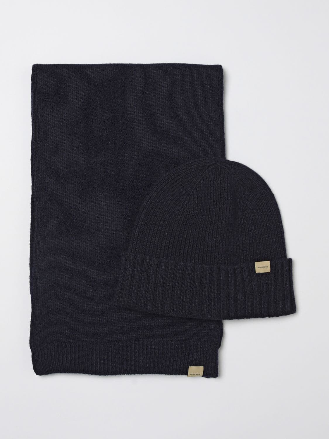 Woolrich Scarf Men color Blue · OS