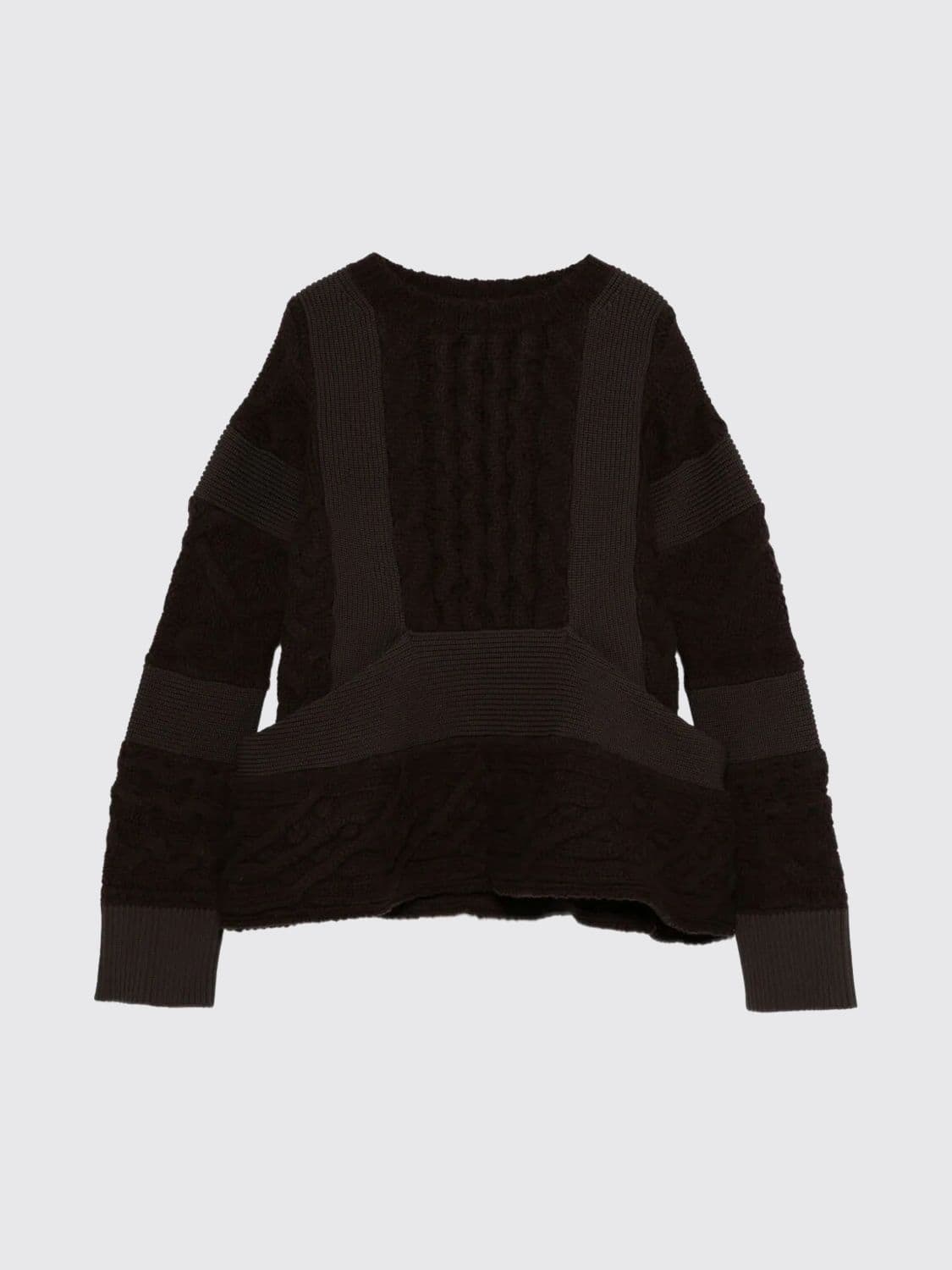 Sacai Sweater Woman color Brown
