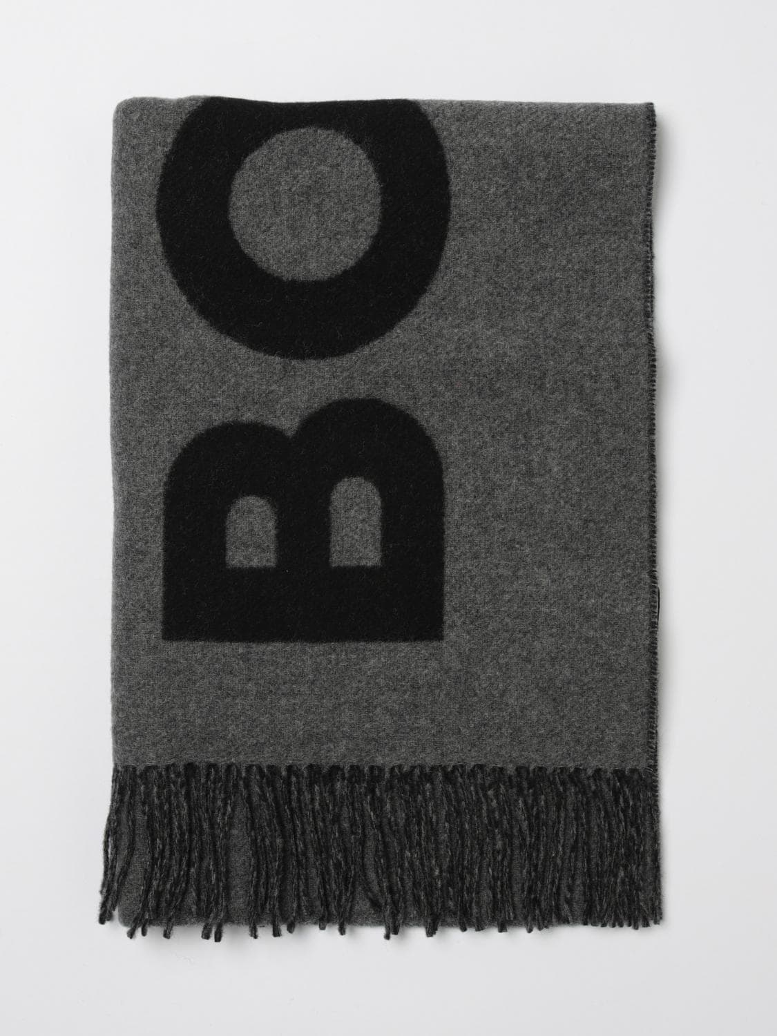 Boss Scarf Men color Grey