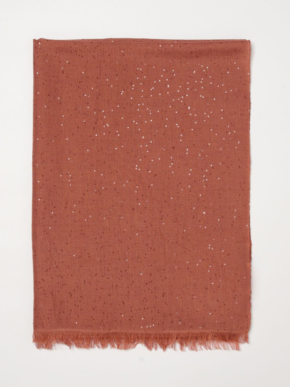 Brunello Cucinelli Scarf Woman color Orange · OS
