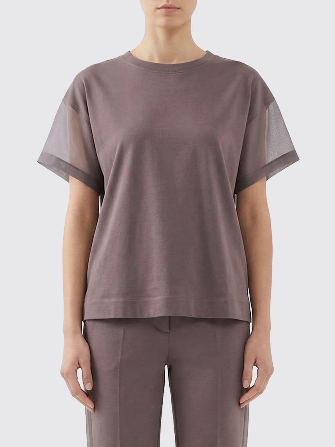 Brunello Cucinelli T-Shirt Woman color Brown · XS
